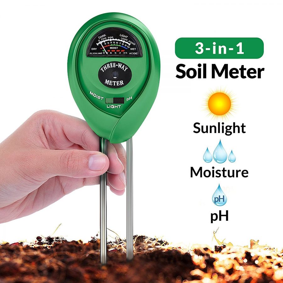 Soil pH Meter, 3-in-1 Soil Test Kit