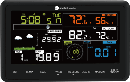 weather station display console
