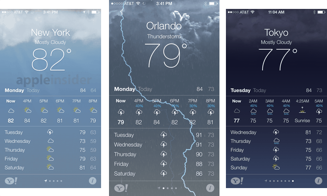 ios native weather app